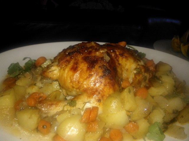 Baked Chicken and roasted potatoes