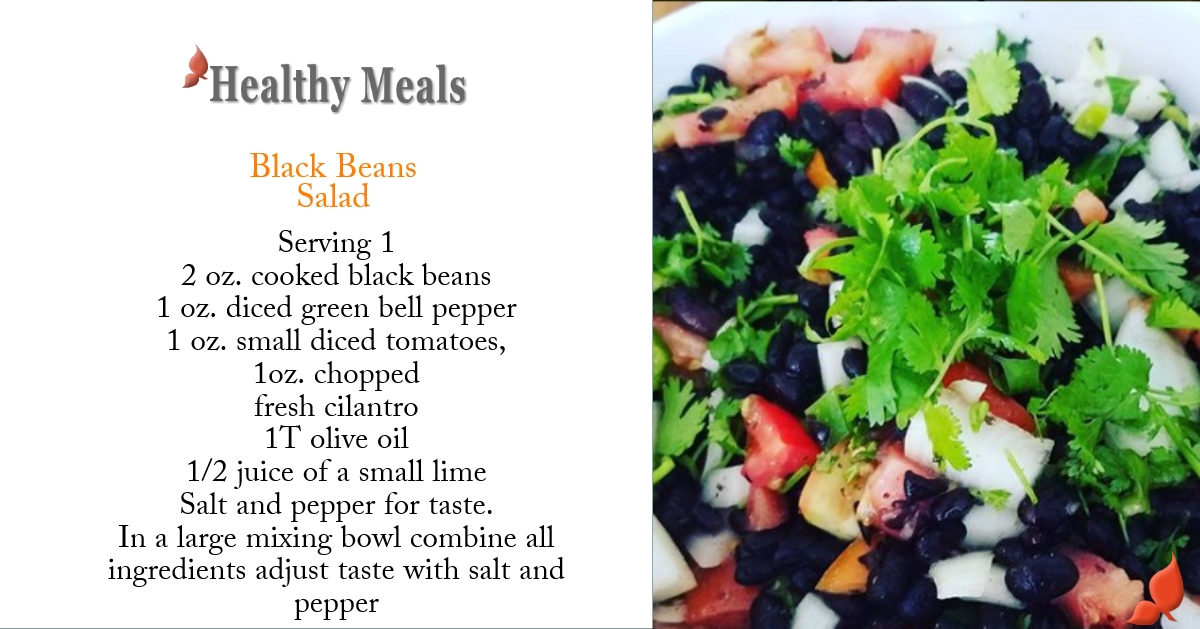 black beans salad